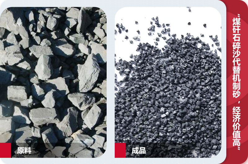 煤矸石碎沙，級配合理，代替機制砂
